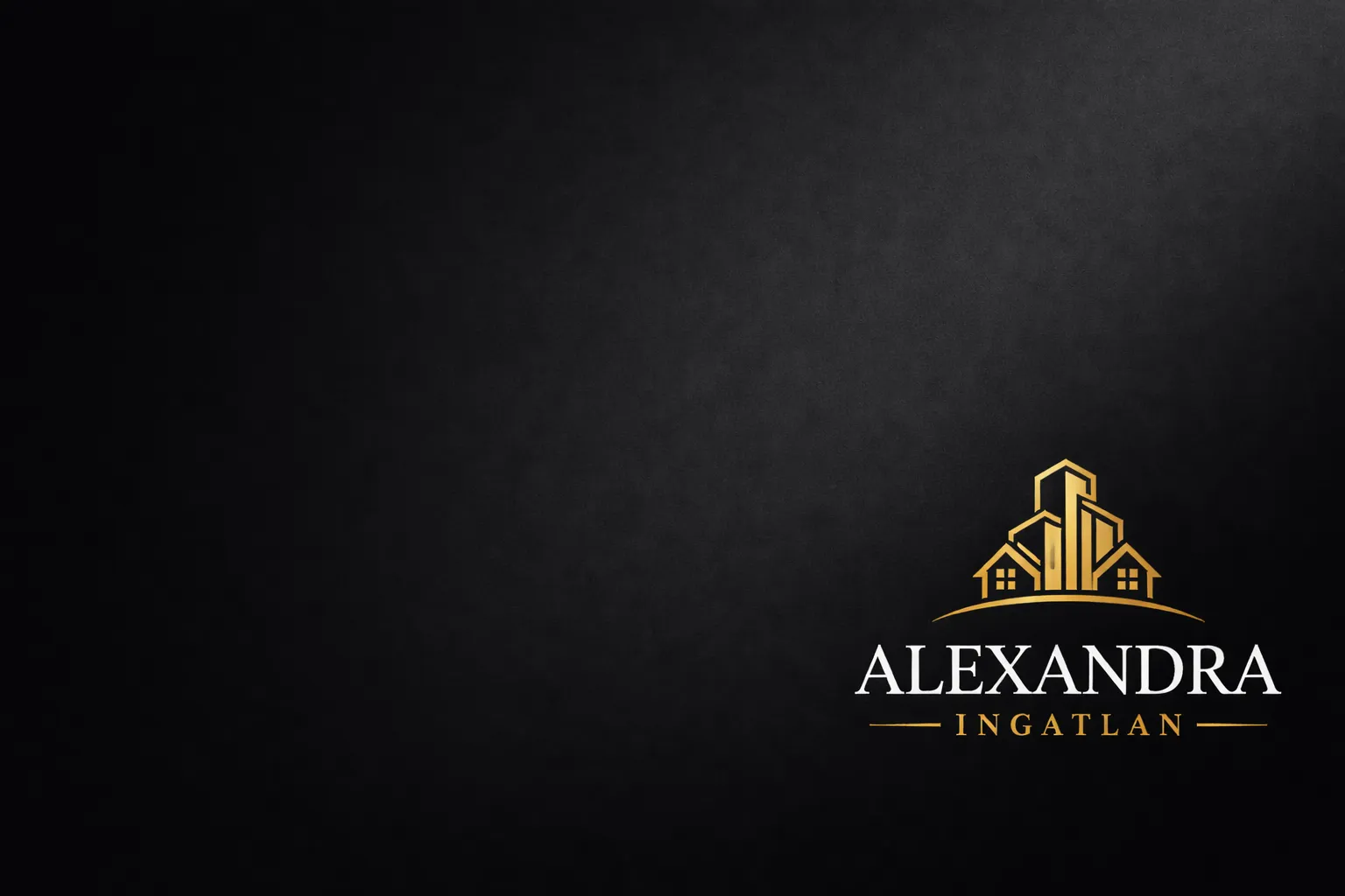 Elegáns arany ingatlan logó