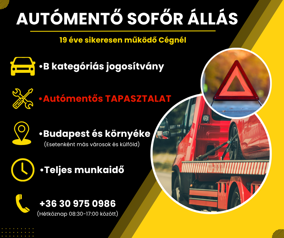 Scas sofőr hirdetés 2026.05.04. - PNG