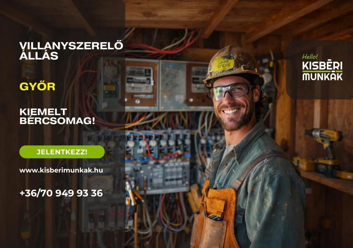 Villanyszerelő állás